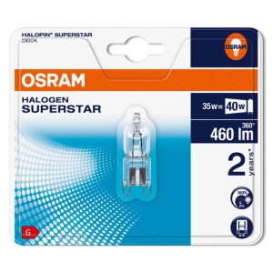 Żarówka 66733 HALOPIN SUPERSTAR G9 35W 240V 2800K 460lm