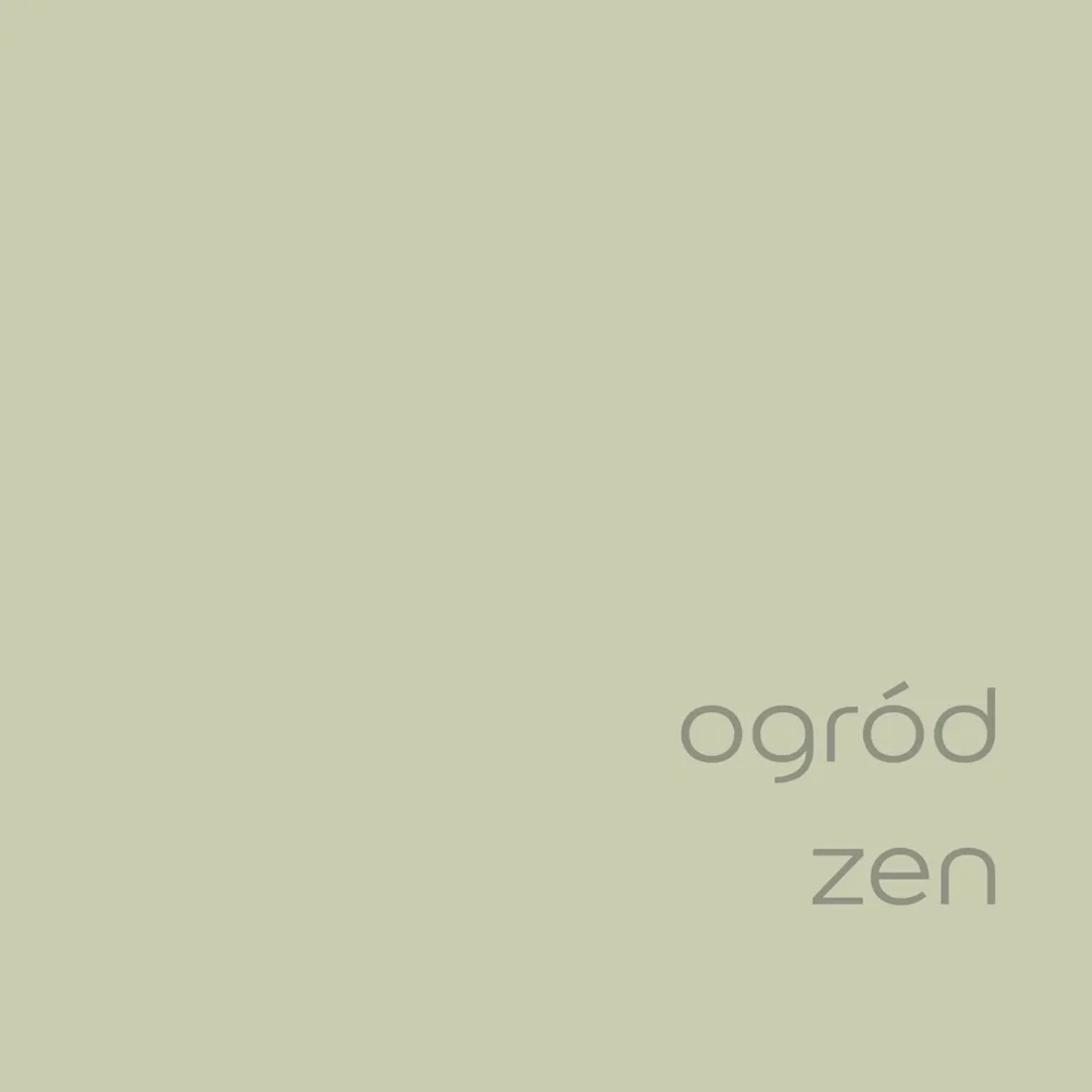 Próbka koloru farby do ścian t.b.t. w odcieniu „ogród zen” (Ogród Zen).
