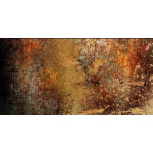 Panel szklany Stone Brown mirror Silver 1 element 60 x 120 cm