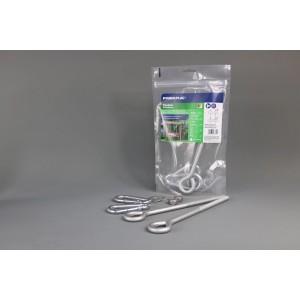 t.b.t. Zestaw haków ściennych: haki wkręcane, karabińczyki i akcesoria.