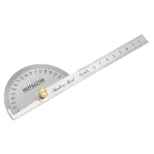 Kątomierz LUX Classic 100 mm stalowy, regulowany do mierzenia i zaznaczania kątów.