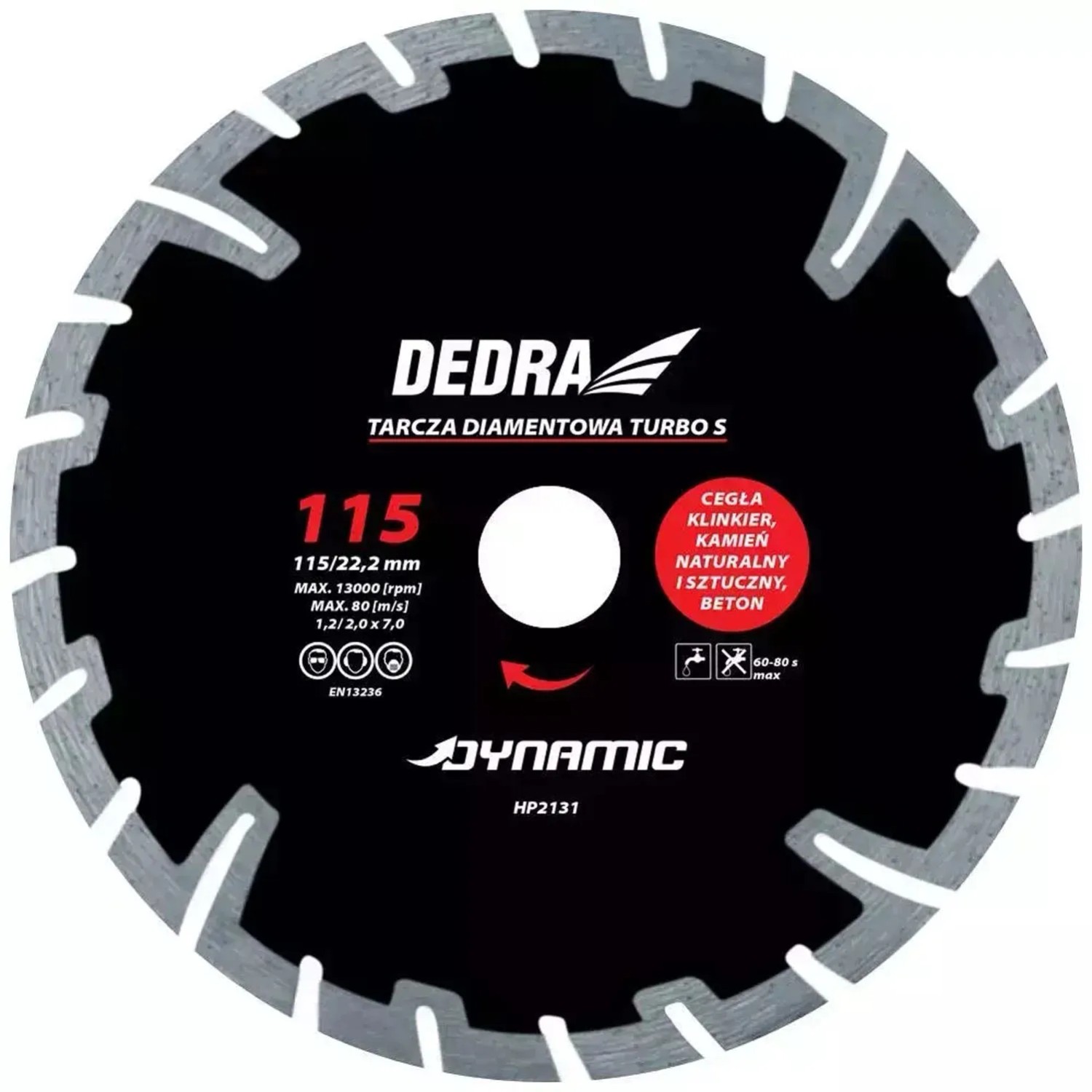 Dedra Tarcza diamentowa Turbo 125x22,2 mm