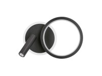 Candellux Kinkiet LED MONET koło 15W 4000K 670lm czarny