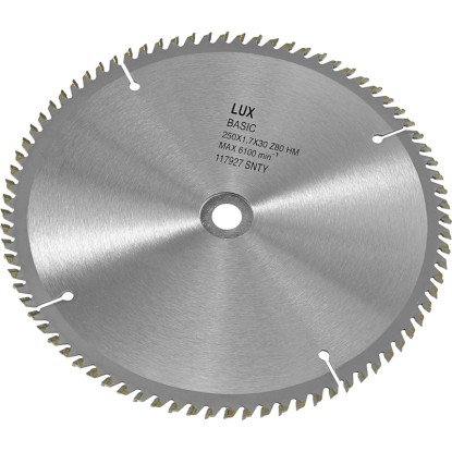 LUX-TOOLS Tarcza zębata HM 250 x 30 mm 80 zębów