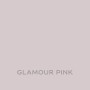 Próbka koloru Glamour Pink do farb ściennych.