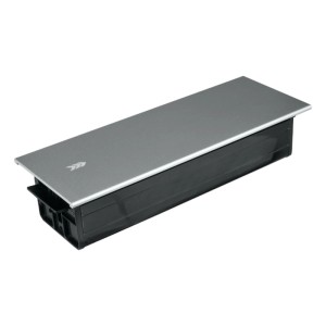 DPM Listwa przedłużacza wpuszczana 3-gniazdowa 2P+Z srebrna