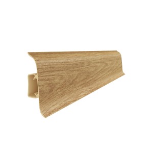 Dekoracyjna listwa przypodłogowa z efektem drewna do wnętrz.