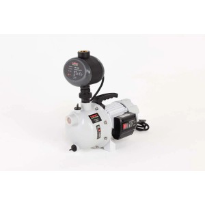 Szara pompa ogrodowa do oczek wodnych. Pompa do cyrkulacji i filtracji wody w oczku ogrodowym.