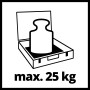 Zdjęcie symboliczne: Walizka na narzędzia Einhell E-Case S-F z obciążeniem, maks. obciążenie 25 kg.