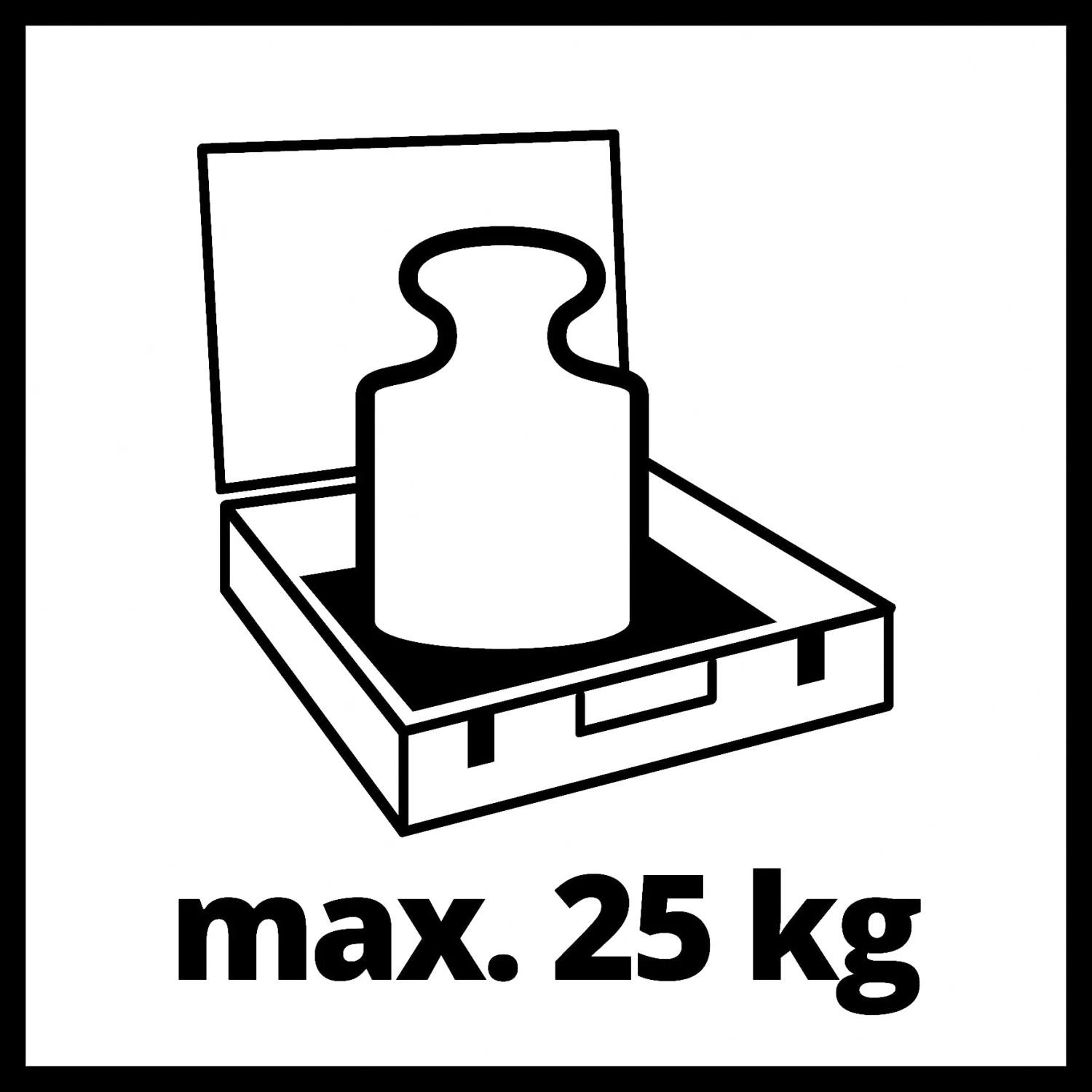 Zdjęcie symboliczne: Walizka na narzędzia Einhell E-Case S-F z obciążeniem, maks. obciążenie 25 kg.