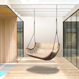 Fotel wiszący ALPHA 2 bez belki słomkowy