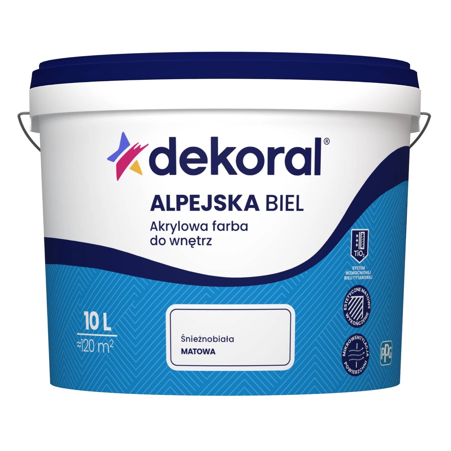 Farba Dekoral Alpejska Biel 10 l