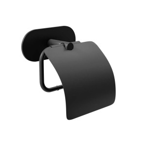 AGAS Uchwyt WC EA-4 czarny z klapką 13,5x14,1