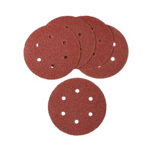 LUX Krążki ścierne do szlifierki mimośrodowej, Ø 150 mm, ziarnistość 40, perforowane, 5 sztuk
