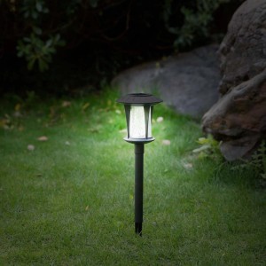 Goldlux Lampa solarna słupek LED BOLTON DISPLAY 4000K IP44 czarna