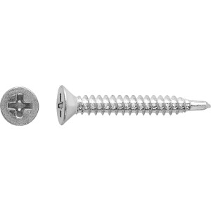 Wkręt uniwersalny z łbem stożkowym, 3,5x13 mm, napęd PH, ocynkowany, do drewna, plastiku i betonu.