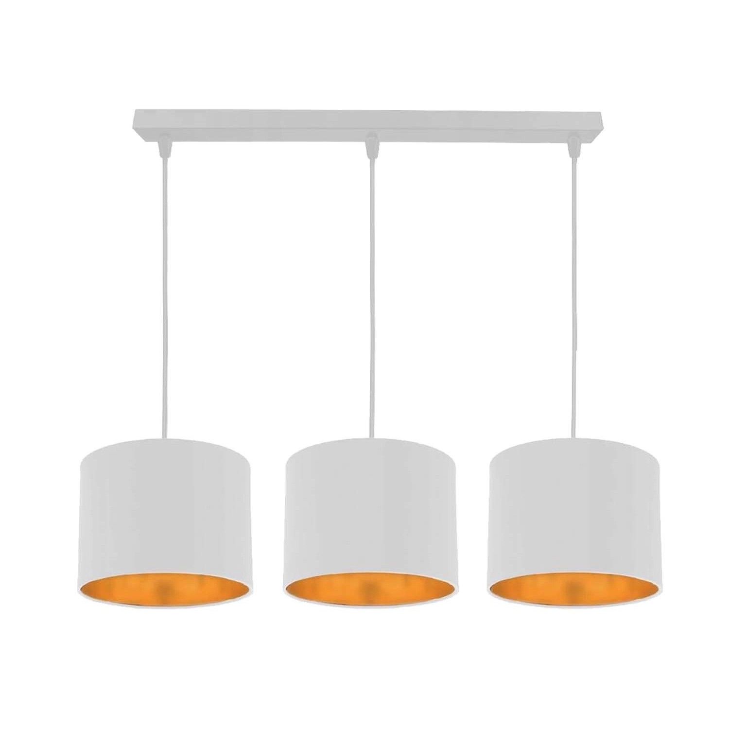 Candellux Lampa wisząca TANTLA na listwie 3xE27 40W biała