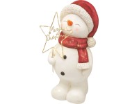 Figurka LED BAŁWANEK z gwiazdą - wys. 45 cm