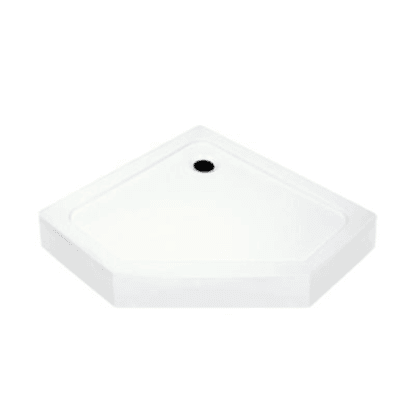 Brodzik pięciokątny Sirius biały 90 cm x 90 cm x 14 cm