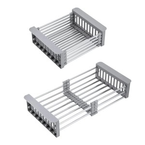 Miló Koszyk uniwersalny teleskopowy do zlewozmywaków szary