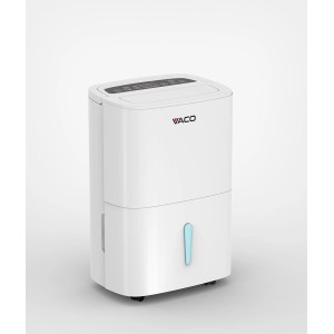 Biały osuszacz powietrza t.b.t. dla komfortowego klimatu w pomieszczeniu.