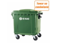 Pojemnik szary na odpady zmieszane - 1100 l