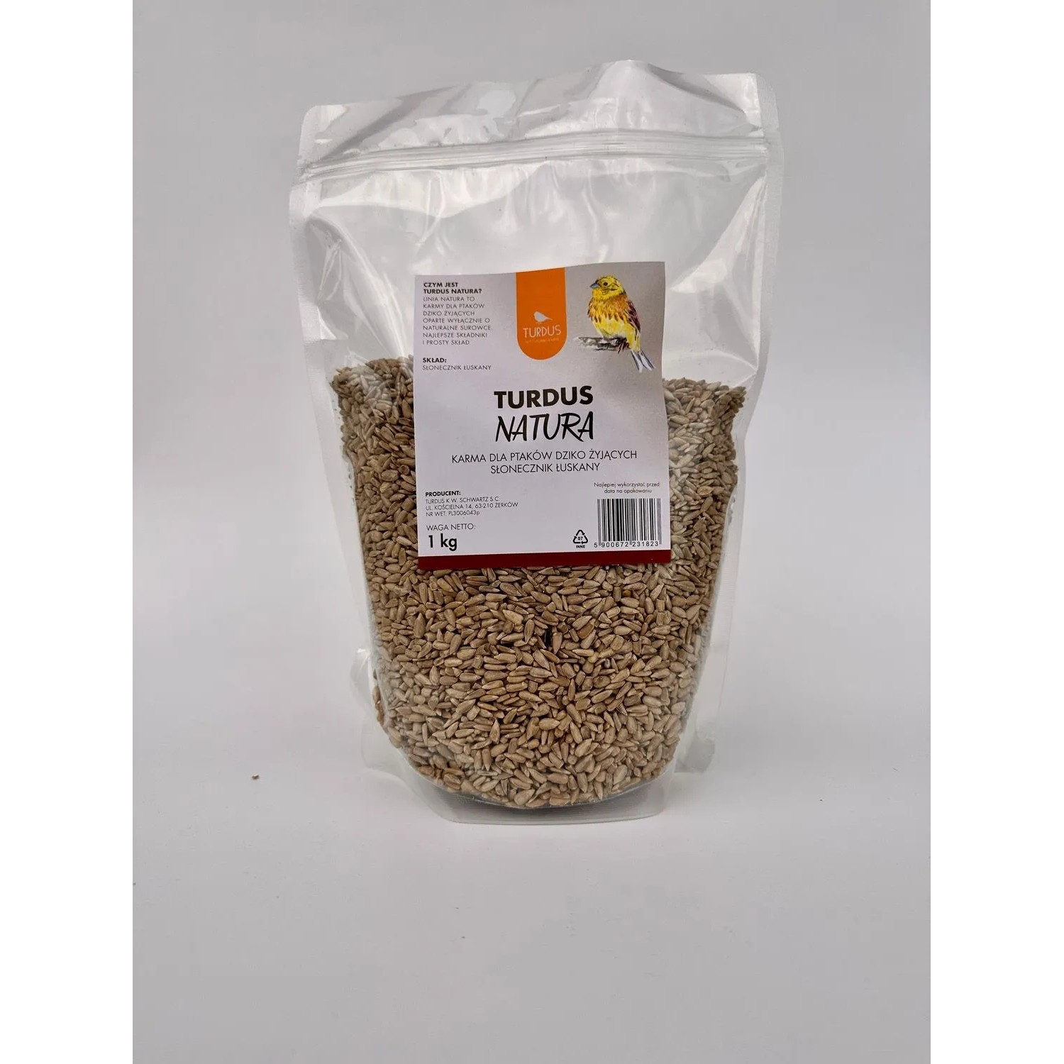 Słonecznik łuskanydla ptaków 1kg