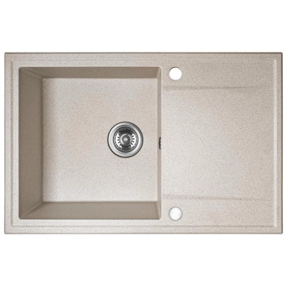 Zlew Hunter 1 kom. z ociekaczem, beżowy 67 x 44 cm