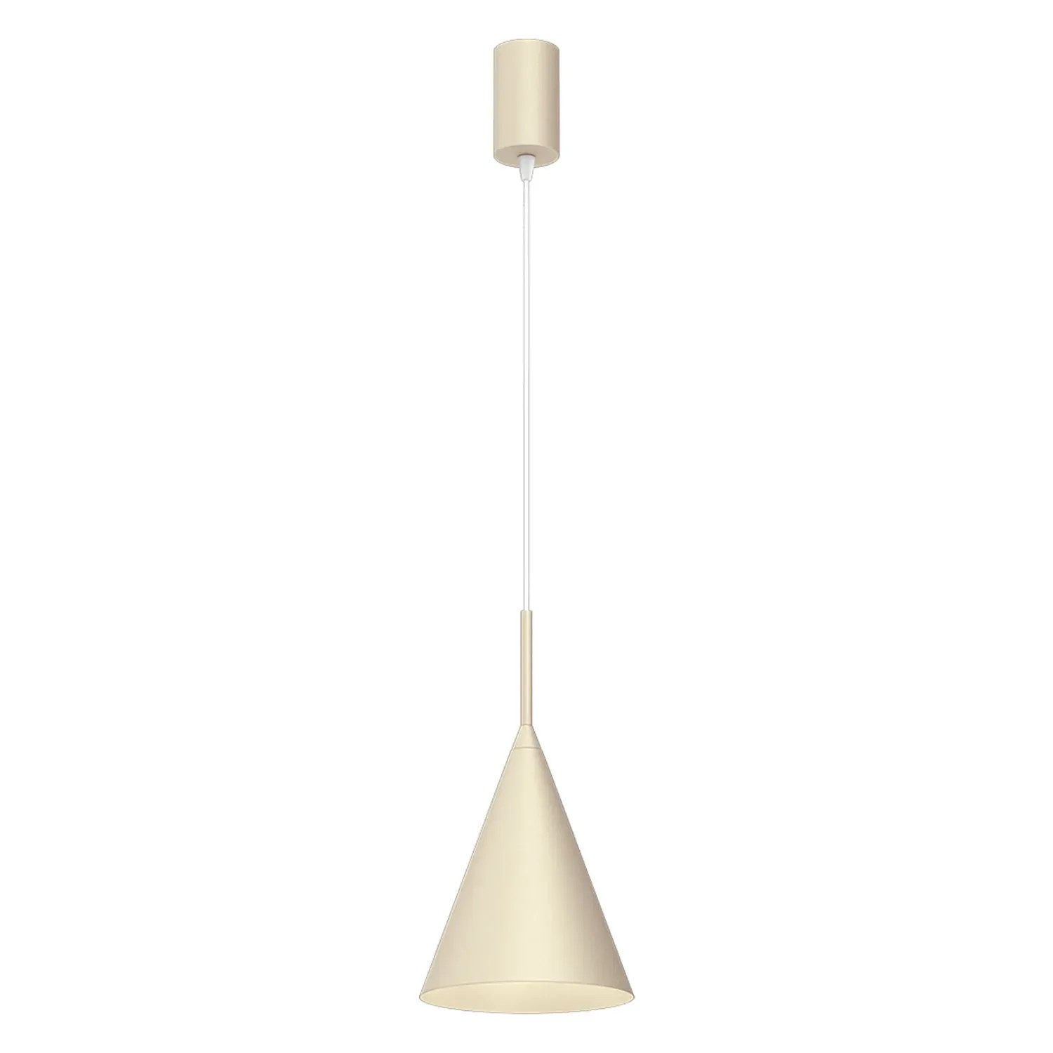 MiLAGRO Lampa wisząca Capital 1x11W LED Gx53 śr. 17 cm kremowa