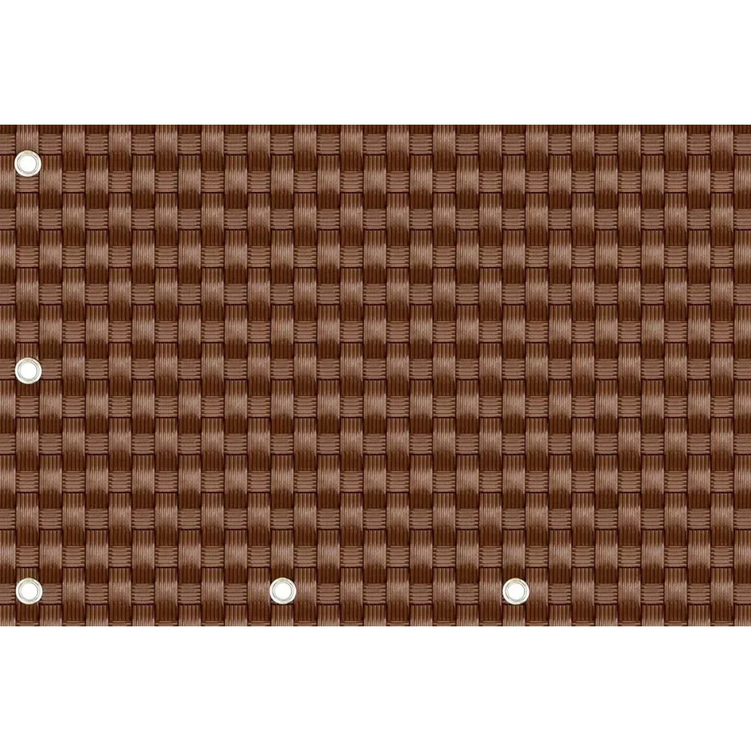 Mata rattanowa na wymiar j. brązowa - 10 x 110 cm
