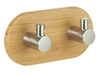 Wieszak ścienny na ręcznik BAMBUS 2 haki Wieszak ścienny na ręcznik BAMBUS 2 haki