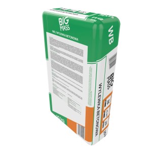 Big Mass WB wylewka betonowa, worek 20kg. Zaprawa do podkładów podłogowych.
