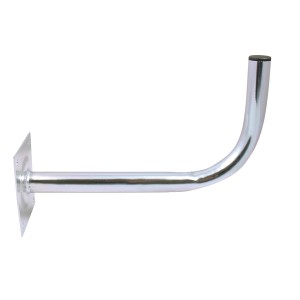 Uchwyt satelitarny, kształt L, stalowy, do montażu anten satelitarnych i akcesoriów wideo na ścianie.