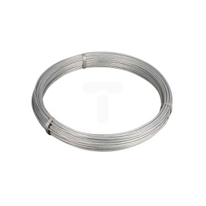 Rolka drutu żelaznego ocynkowanego, średnica 1,2 mm, długość 22 m, do prac rękodzielniczych i dekoracyjnych.