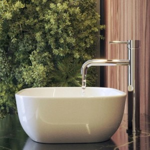 Granitan Bateria umywalkowa wysoka Kivo chrom