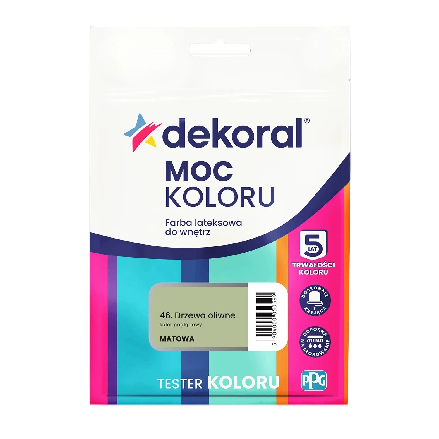Tester farby Dekoral Moc Koloru drzewo oliwne 40 ml
