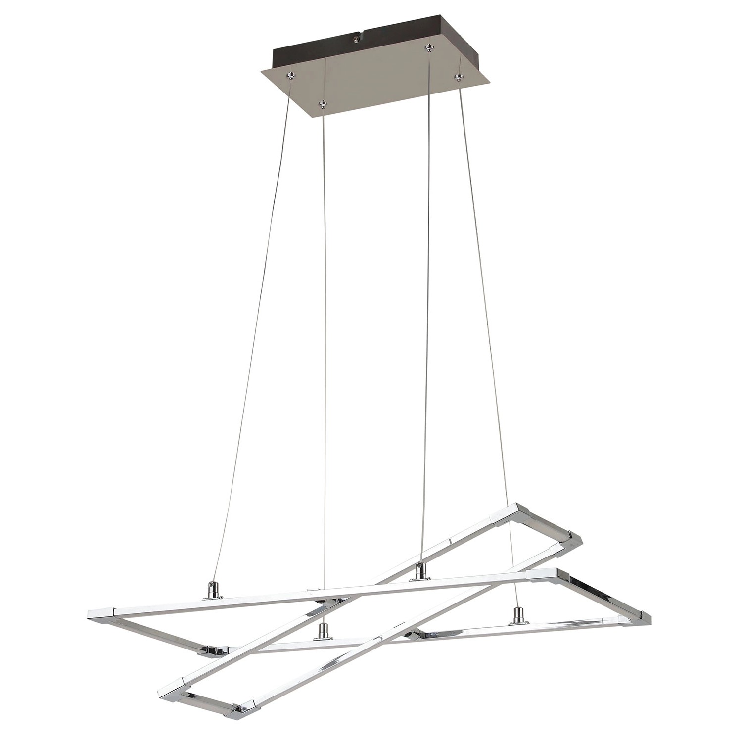 Candellux Lampa wisząca KSEROS 35W 4000K 2500lm srebrno-szara