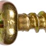 Żółta ocynkowana śruba do płyt wiórowych 3,5x20 mm z łbem półokrągłym i napędem PZ, 40 sztuk.