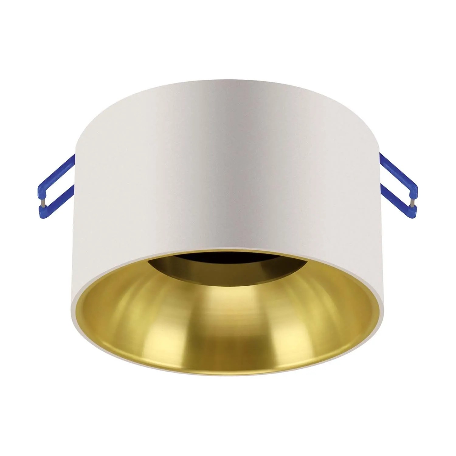 Struhm Lampa podtynkowa PANAMA C 1xGU10/MR16 35W śr. 8,5cm biała/złota