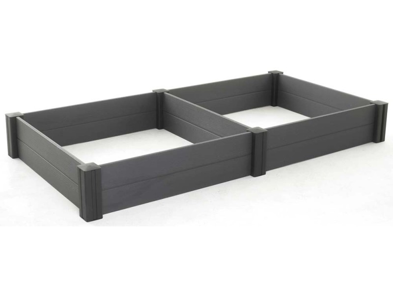 Grządka składana WPC szara moduł 2 pak - 243 x 243 x 27 cm kupuj w OBI