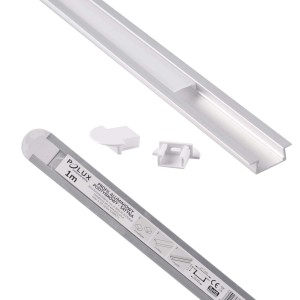 Profil aluminiowy do taśm LED z akcesoriami montażowymi. Idealny do oświetlenia pośredniego.