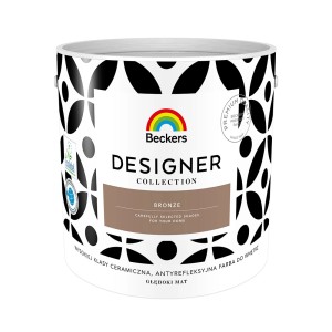 Puszka z farbą Beckers Designer Collection w kolorze brązowym. Wysokiej jakości, matowa farba do ścian.