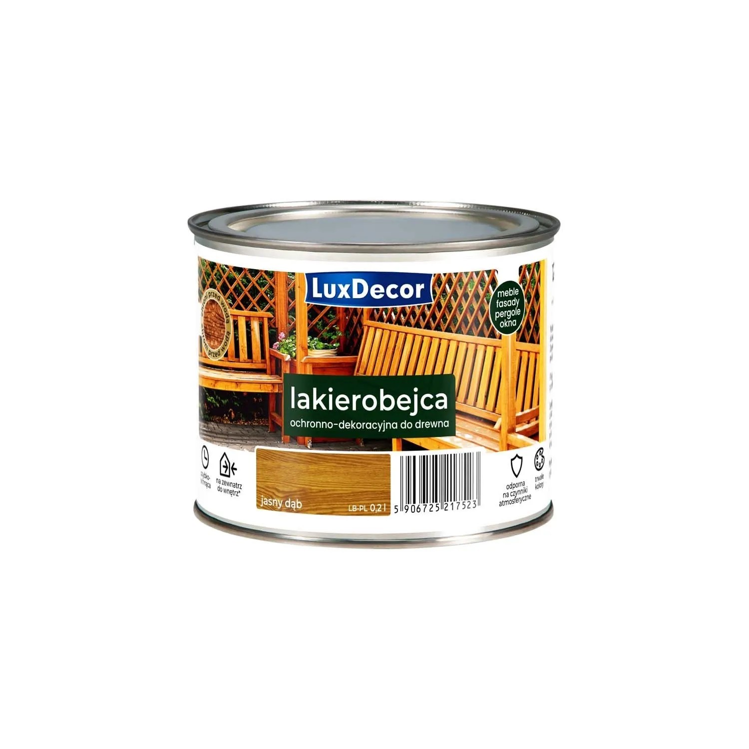 Luxdecor Lakierobejca jasny dąb (5) 0,2 l