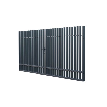 Brama Solano antracyt dwuskrzydłowa - 350 x 150 cm