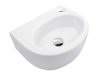 Kerra Umywalka KR-601 nablatowa ceramiczna biała