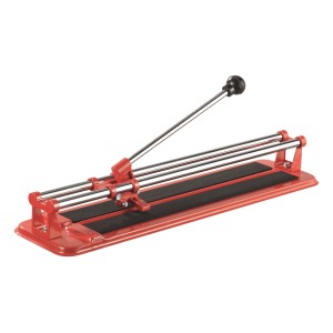 Przecinarka do glazury 400 mm ze stali, czerwona. Do cięcia płytek i paneli podłogowych.