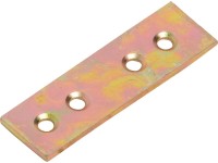 Płaski łącznik 50 mm x 15 mm ocynkowany na żółto