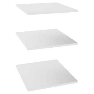 Trzy białe półki do szaf t.b.t.