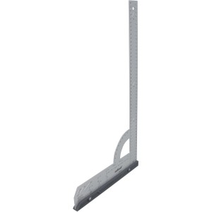 wolfcraft Kątownik uniwersalny 280x500 mm: Narzędzie pomiarowe ze skalą, ogranicznikiem i rzędem otworów do precyzyjnego znakowania.