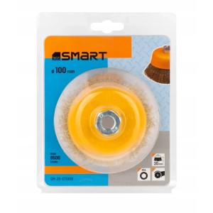 SMART365 Szczotka druciana garnkowa mosiądzowana 100 mm